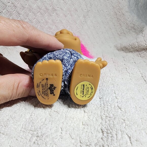 Vintage "Happy Birthday" Troll Doll, PINK Hair - Picture 4 of 4